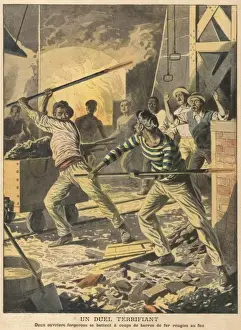 Workmen's Duel Print, 1907