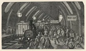 Metropolitan Line History Prints: Workmens Train Baker St