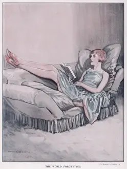 The World Forgetting Lady Print by Thomas Gainsborough