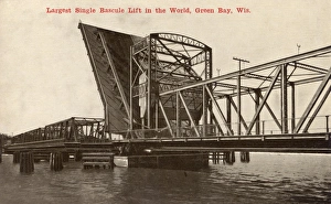 Worlds Largest Single Bascule Lift Bridge - Green Bay, Wis Worlds Largest Single Bascule Lift Bridge - Green Bay, Wis