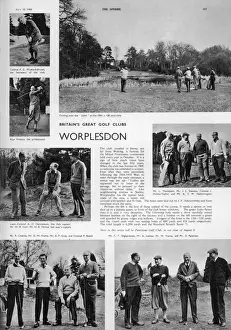 Worplesdon Golf Course Print: 1960s Scenes