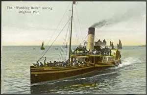 British Seaside Resorts Prints: Worthing Belle