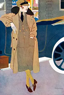 WRAF-ish Print: 1919 Uniformed Woman by Reginald Higgins