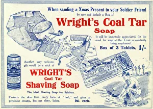 Wrights Coal Tar Soap advertisement, WW1 Wrights Coal Tar Soap advertisement, WW1