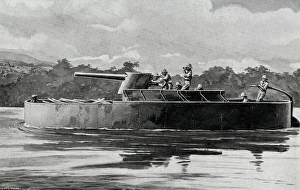 WW1 - Cameroon Campaign - Gun-Boat in the Cameroons WW1 - Cameroon Campaign - Gun-Boat in the Cameroons
