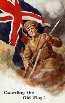 Patriotic Collection: Ww1 Postcard Soldier