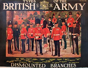 WW1 poster, Types of the British Army WW1 poster, Types of the British Army