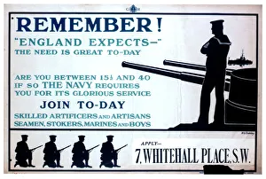 WW1 recruitment poster with silhouettes WW1 recruitment poster with silhouettes