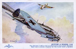 WW2 Aircraft - A Spitfire and Heinkel 111K WW2 Aircraft - A Spitfire and Heinkel 111K