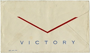 WW2 - American envelope back - V for Victory WW2 - American envelope back - V for Victory