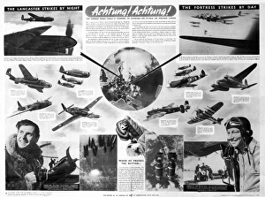 WW2 poster, Achtung! Achtung WW2 poster, Achtung! Achtung