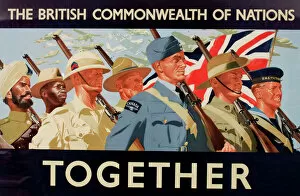Soldiers Collection: WW2 poster, The British Commonwealth of Nations Together