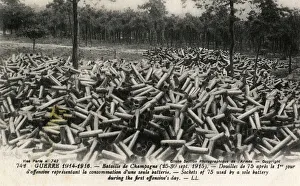 WWI - Battle of Champagne - Spent shell casings WWI - Battle of Champagne - Spent shell casings