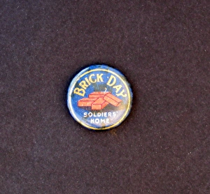 WWI Fund Raising badge - Brick Day and Soldiers Homes WWI Fund Raising badge - Brick Day and Soldiers Homes