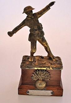 WWI - Grenadier Guardsman throwing a Mills bomb WWI - Grenadier Guardsman throwing a Mills bomb