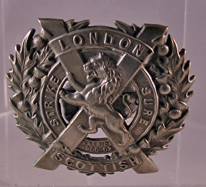 WWI Other Ranks badge - London Scottish Regiment WWI Other Ranks badge - London Scottish Regiment
