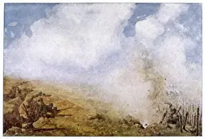 Early 20th Century Conflict Prints: Wwi / Russian Attack