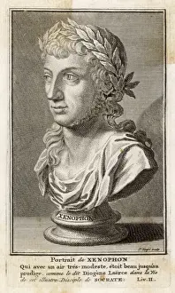 Greek Historian Portrait Prints: Xenophon / Eng Bust