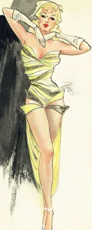 Yellow Black Ribbon Costume - Murrays Cabaret Club Yellow Black Ribbon Costume - Murrays Cabaret Club