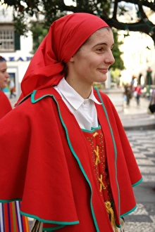 Young woman from Gaula, in Funchal, Madeira Young woman from Gaula, in Funchal, Madeira