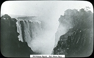 Zambia - Zimbabwe - The Main Fall, Victoria Falls Zambia - Zimbabwe - The Main Fall, Victoria Falls