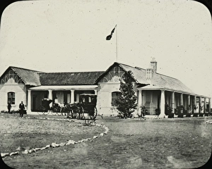 Zimbabwe (Rhodesia) - Building in Bulawayo with carriages Zimbabwe (Rhodesia) - Building in Bulawayo with carriages
