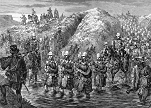 Zulu war evacuation. The 21st Royal Scots Fusiliers Zulu war evacuation. The 21st Royal Scots Fusiliers