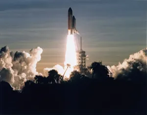 STS-60 Launch Print: Space Shuttle Discovery Liftoff