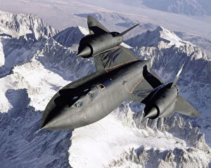 Extraordinary Collection: SR-71 Over Snow Capped Mountains