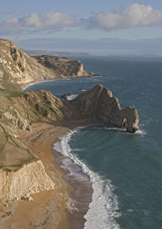 Dorset World Heritage coast, just west of Lulworth. Chalk cliffs Dorset World Heritage coast, just west of Lulworth. Chalk cliffs