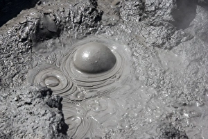 Geothermal Activity - close-up of boiling mud Geothermal Activity - close-up of boiling mud