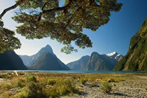 Milford Sound - with landmark Mitre Peak and surrounding mountains. Milford Sound is one of the, if not THE Milford Sound - with landmark Mitre Peak and surrounding mountains. Milford Sound is one of the, if not THE