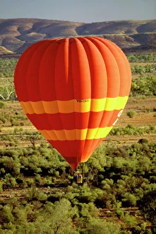 Outback hot air ballooning. Alice Springs, Northern Outback hot air ballooning. Alice Springs, Northern