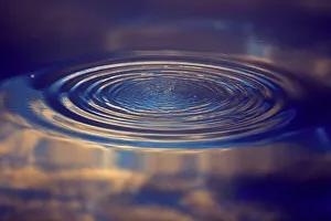 Ripple on Water - With reflection of clouds Ripple on Water - With reflection of clouds