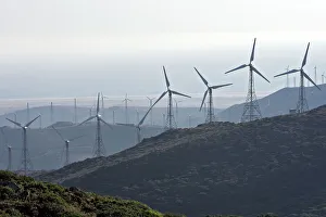 Windmills / Turbines at wind farm near Tarifa Windmills / Turbines at wind farm near Tarifa