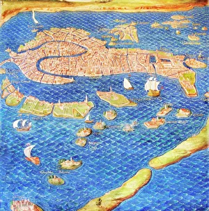16th century map of Venice 16th century map of Venice