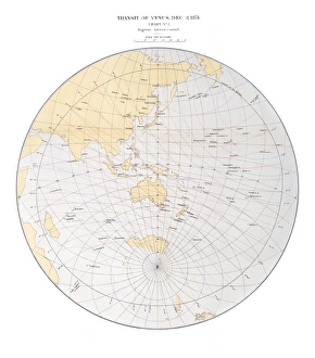 1874 Transit of Venus chart, ingress 2 1874 Transit of Venus chart, ingress 2