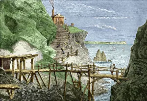 19th-century tin mine, Cornwall 19th-century tin mine, Cornwall