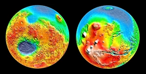 3-D topography of Mars 3-D topography of Mars