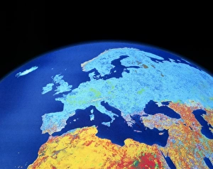 3D graphic of Europe from Space, looking north 3D graphic of Europe from Space, looking north
