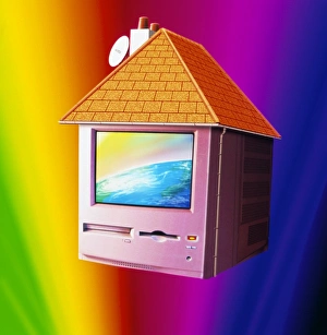 Abstract Computer Art Prints: Abstract artwork of a home computer