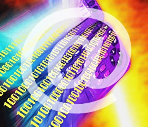 Abstract artwork of the internet and e-mail Abstract artwork of the internet and e-mail