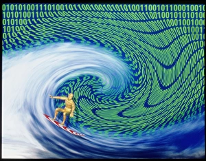 Abstract computer artwork of surfing the internet Abstract computer artwork of surfing the internet