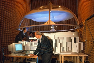 Acoustics test on a model of a new concert hall Acoustics test on a model of a new concert hall