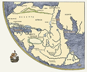Africa, from Fra Mauros world map, 1457 Africa, from Fra Mauros world map, 1457