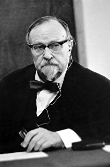 Prints of Alexander Oparin, Russian biochemist, born March 3, 1894. Oparin graduated from Moscow University in 1917 and became professor of plant biochemistry there in 1929 Images Dated 2003 May: Alexander Oparin Print, a photograph of the Russian biochemist