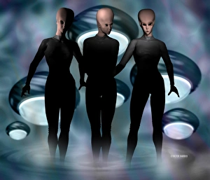 UFO Prints: Alien Humanoid Print