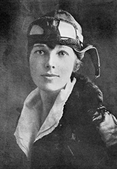 Prints of Amelia Earhart (1897-1937), American aviation pioneer Pioneer Prints: Amelia Earhart Print