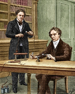 Ampere and Arago, French physicists Ampere and Arago, French physicists