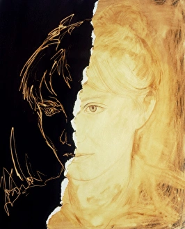 Artists abstract depiction of schizophrenia Artists abstract depiction of schizophrenia